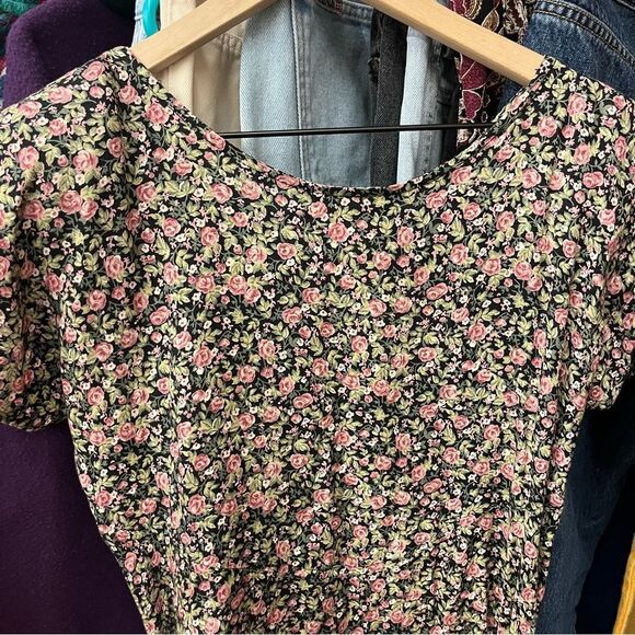 Vintage All That Jazzy Women's 11/12 Floral Midi Dress - Picture 6 of 6